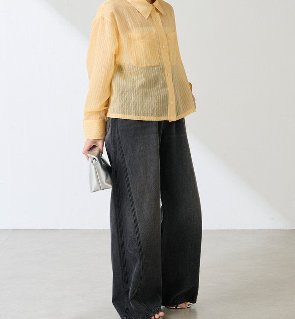  「シアーストライプショートシャツ」|シャツ・ブラウス|