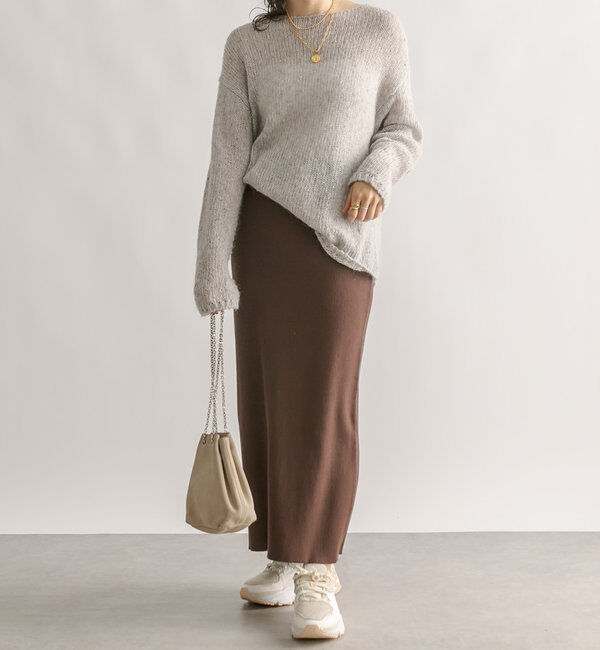  「予約【新色追加/マイナス3kg/レビュー高評価☆】リブタイトスカート」|スカート|