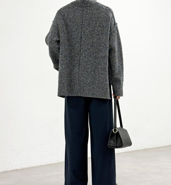  「【ウォッシャブル】【シーズンレスで使える】タックワイドスラックス」|チノ|