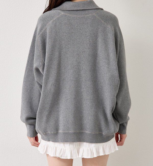  「スウェットライクヘンリーニット」|ニット・セーター|