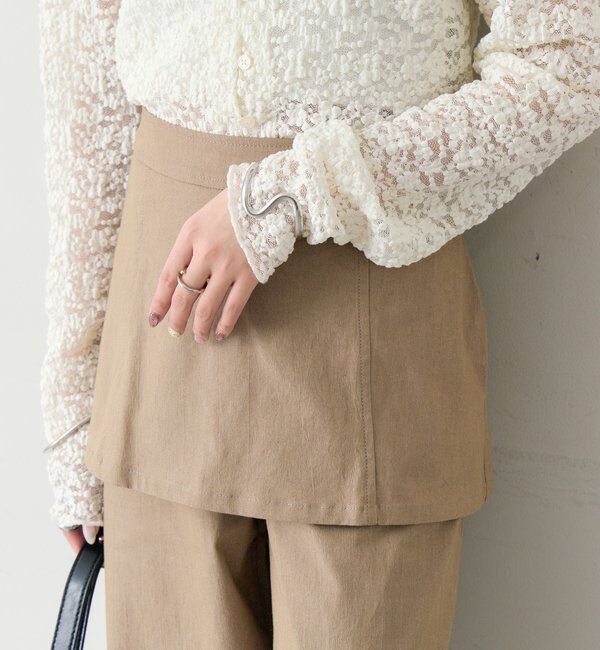  「レイヤードロングパンツ」|チノ|