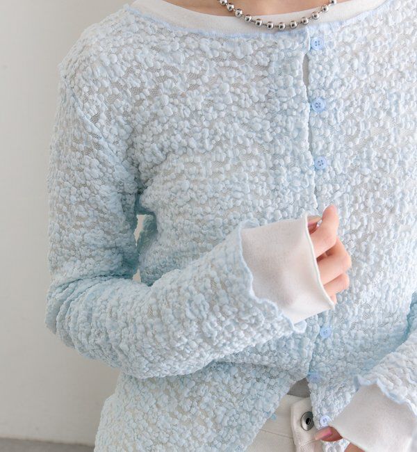  「フラワーカットレースカーディガン」|Tシャツ・カットソー|