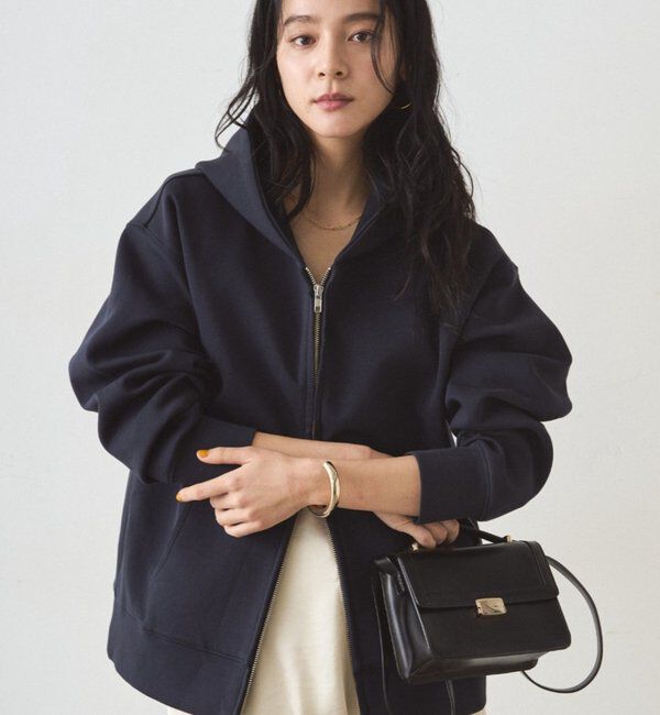  「ポンチパーカー」|Tシャツ・カットソー|ネイビー