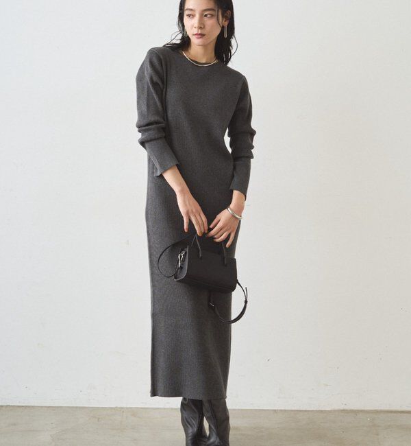  「リブニットワンピース」|ワンピース|