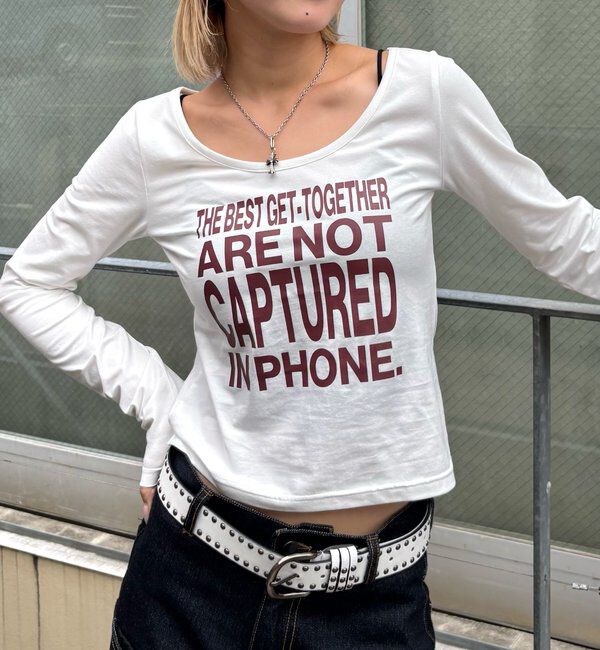  「【WEB限定】MESSAGE TOPS」|Tシャツ・カットソー|