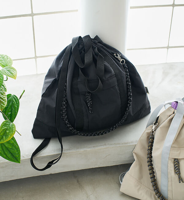 collex「【WEB限定】【CTFK/コントロールフリーク】ナイロン3WAYスクエアトート」|リュック|ブラック