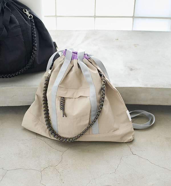 collex「【WEB限定】【CTFK/コントロールフリーク】ナイロン3WAYスクエアトート」|リュック|ライトグレー