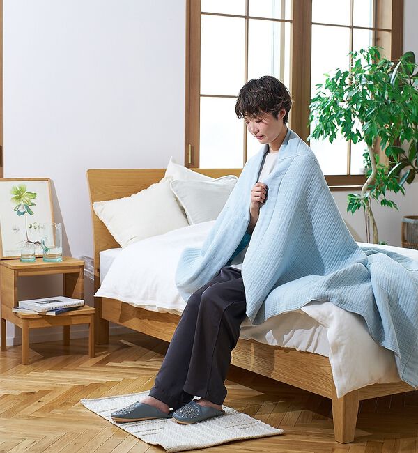 collex「【神藤タオル】SHINTO INNER PILE BLANKET　3枚つなぎ　1」|タオル|ブルー