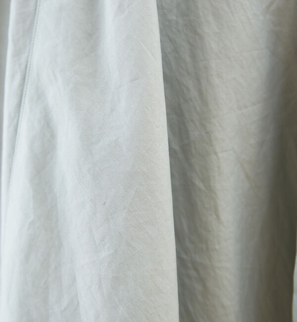 qualite「コットンカシュクールロングシャツドレス」|シャツ・ブラウス|