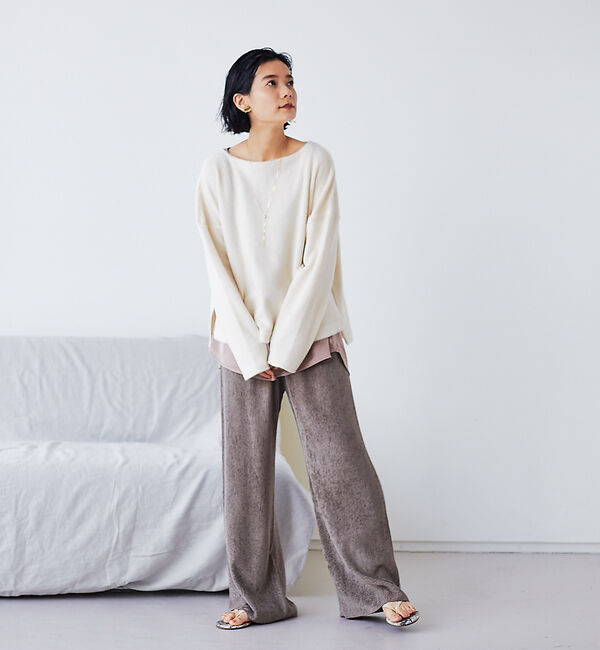 qualite「【新色ネイビー入荷】【WEB限定】レーヨンコールレギンスパンツ」|その他|