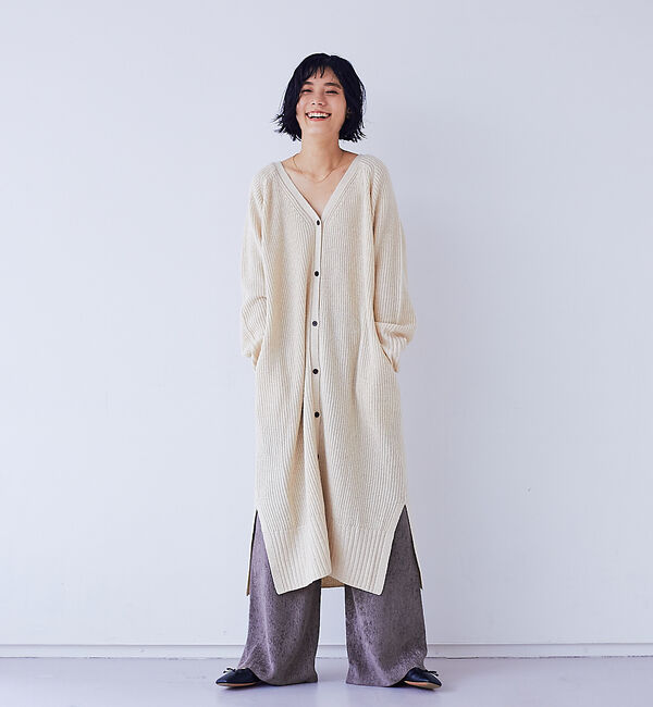 qualite「【新色ネイビー入荷】【WEB限定】レーヨンコールレギンスパンツ」|その他|