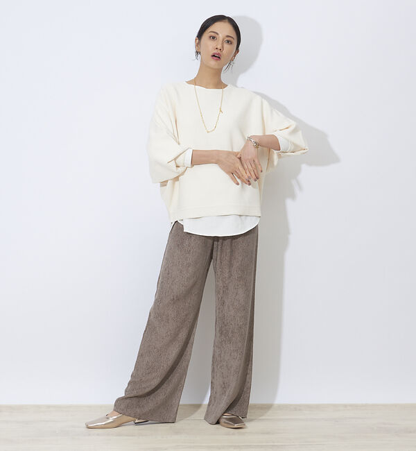 qualite「【新色ネイビー入荷】【WEB限定】レーヨンコールレギンスパンツ」|その他|