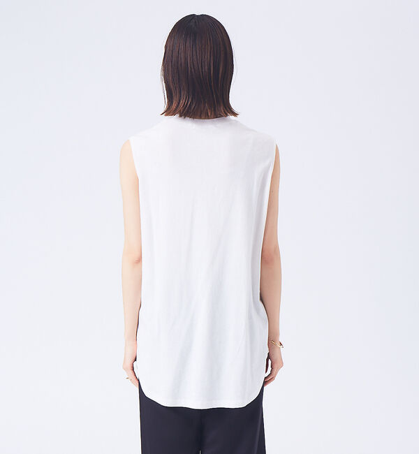 qualite「レイヤードVネックアシメニット」|ニット・セーター|