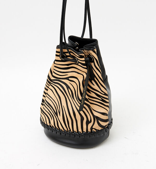 qualite「【mica della valle】Zebraadele バケツショルダー」|ショルダー・メッセンジャー|