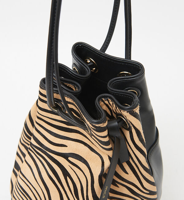 qualite「【mica della valle】Zebraadele バケツショルダー」|ショルダー・メッセンジャー|