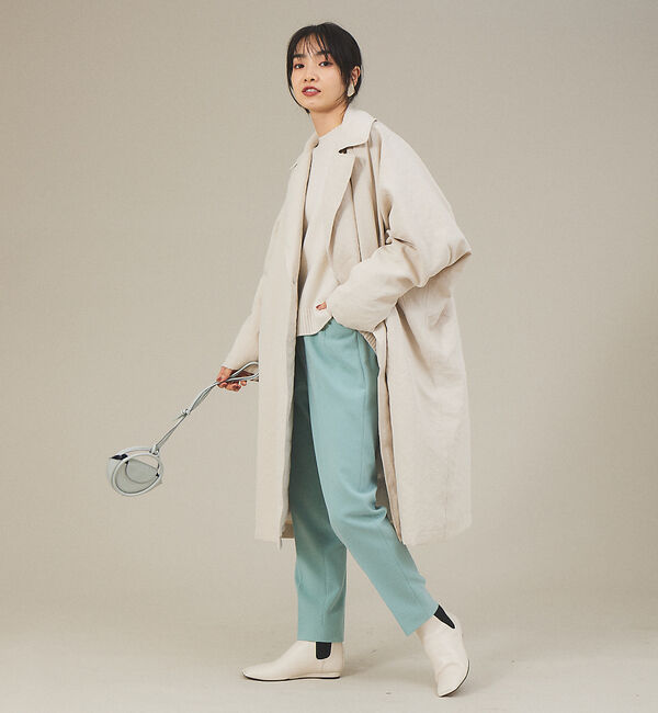 qualite「《セットアップ対応》ダブルクロスハイウエストテーパード【セージグリーン】」|その他|