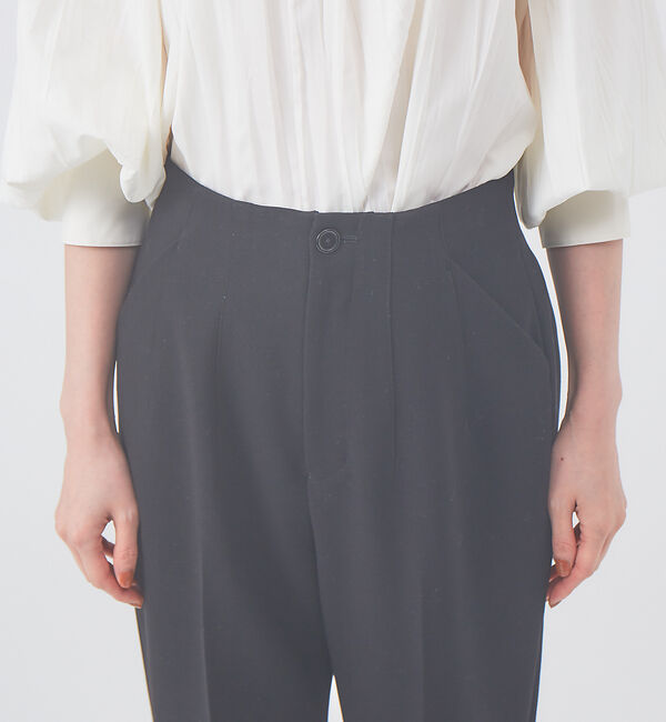 qualite「《セットアップ対応》ダブルクロスハイウエストテーパード【セージグリーン】」|その他|