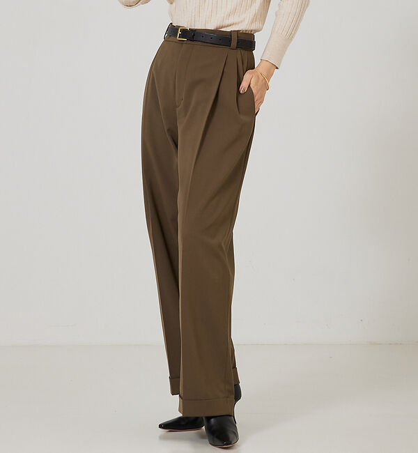 qualite「ダブルタックマッキンパンツ」|その他|カーキ