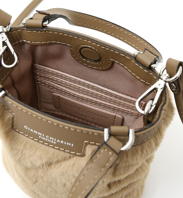 qualite「【GIANNI CHIARINI】キルティングファーバッグ」|ショルダー・メッセンジャー|