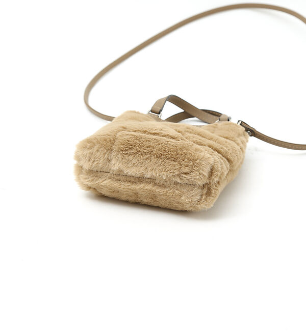 qualite「【GIANNI CHIARINI】キルティングファーバッグ」|ショルダー・メッセンジャー|