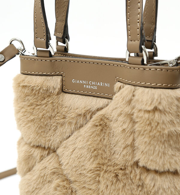 qualite「【GIANNI CHIARINI】キルティングファーバッグ」|ショルダー・メッセンジャー|