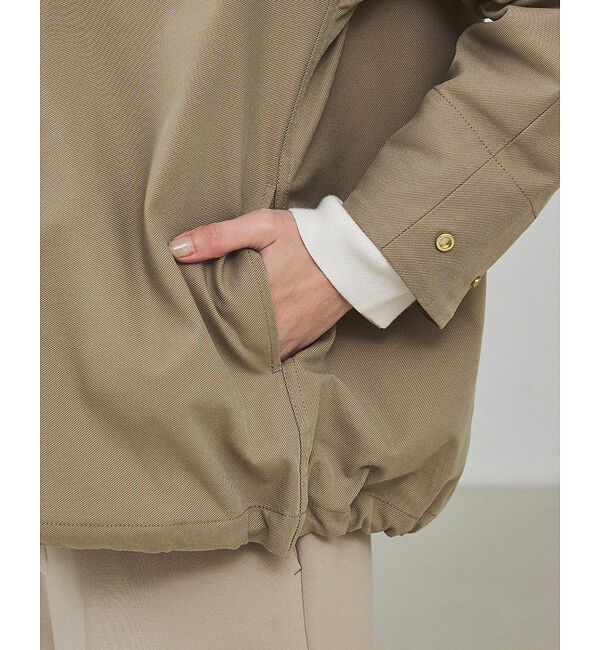 qualite「タスランストレッチフードブルゾン【予約】」|ブルゾン・スタジャン|