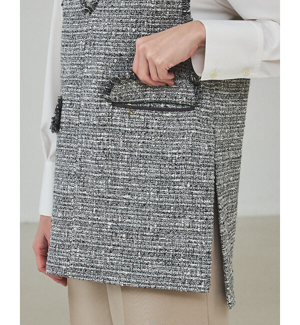 qualite「ラメツイードジレ【予約】」|ベスト・ジレ|