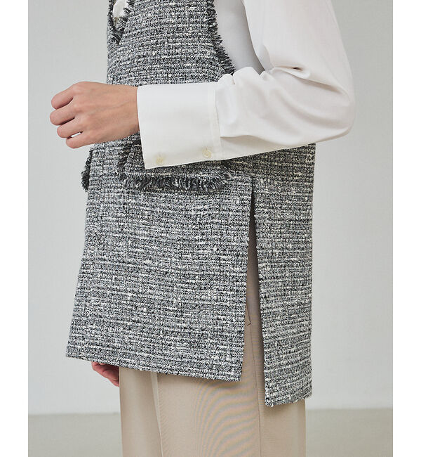 qualite「ラメツイードジレ【予約】」|ベスト・ジレ|