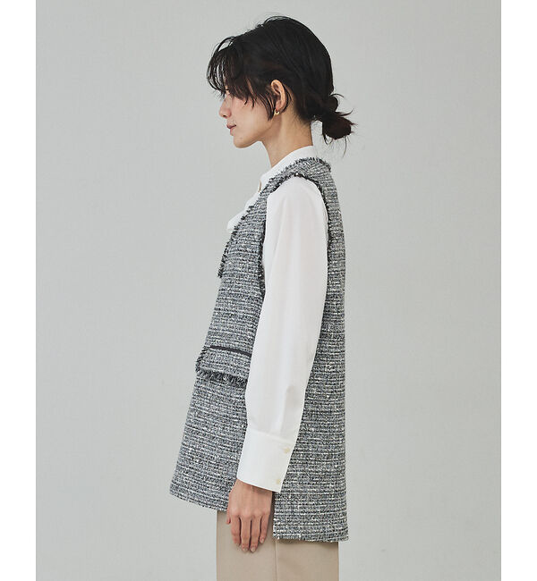 qualite「ラメツイードジレ【予約】」|ベスト・ジレ|