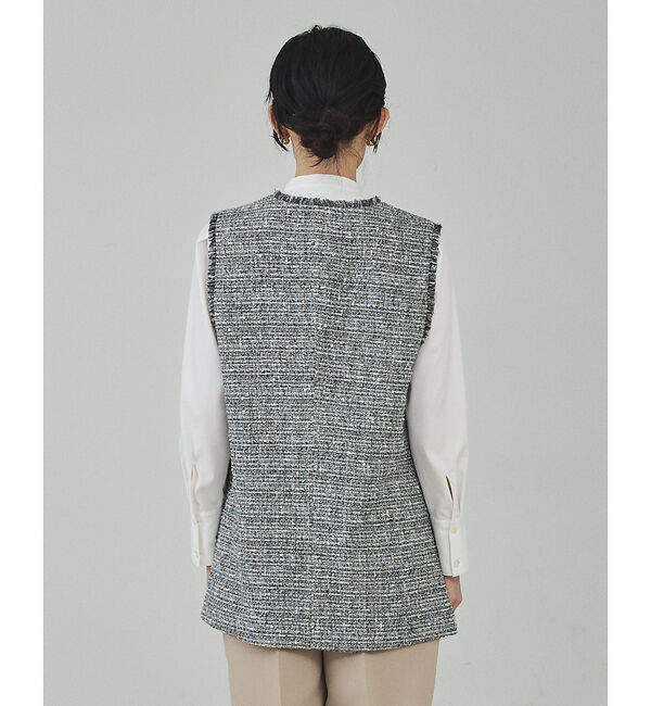 qualite「ラメツイードジレ【予約】」|ベスト・ジレ|