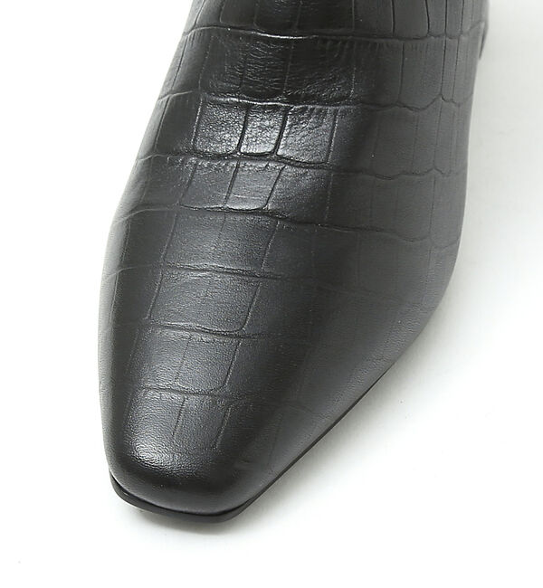 AU BANNISTER「【スノーソール】ストレートラインミドルヒールロングブーツ」|ショートブーツ|