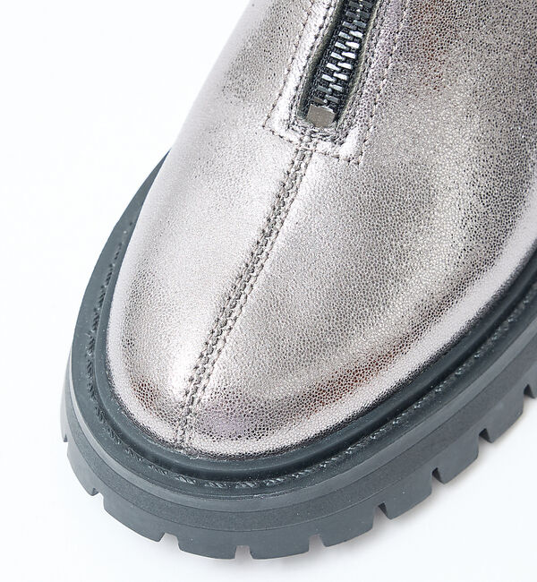 AU BANNISTER「軽量タンクソール フロントジップブーツ」|ショートブーツ|