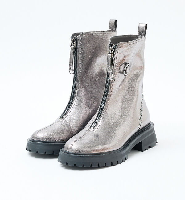 AU BANNISTER「軽量タンクソール フロントジップブーツ」|ショートブーツ|