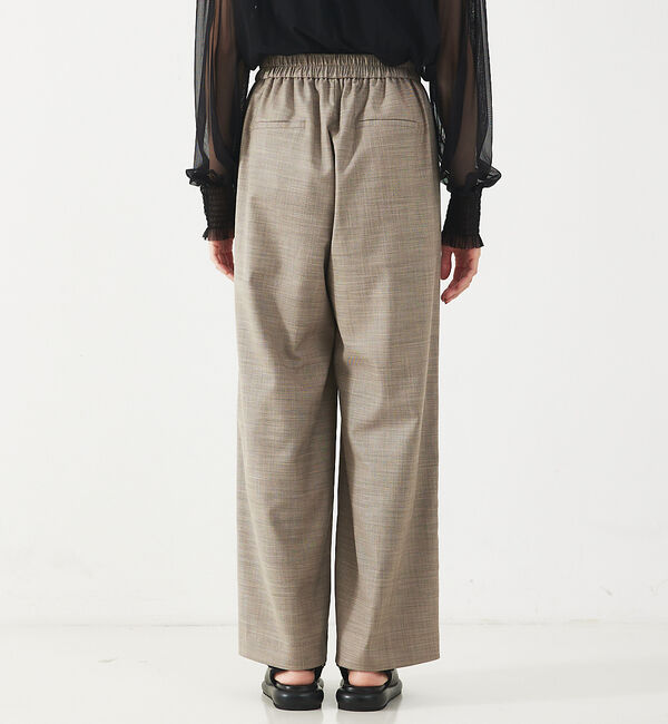 abahouse mavie「【LEE掲載・セットアップ対応】メランジ調ストレートパンツ/リネンライクタックス」|その他|