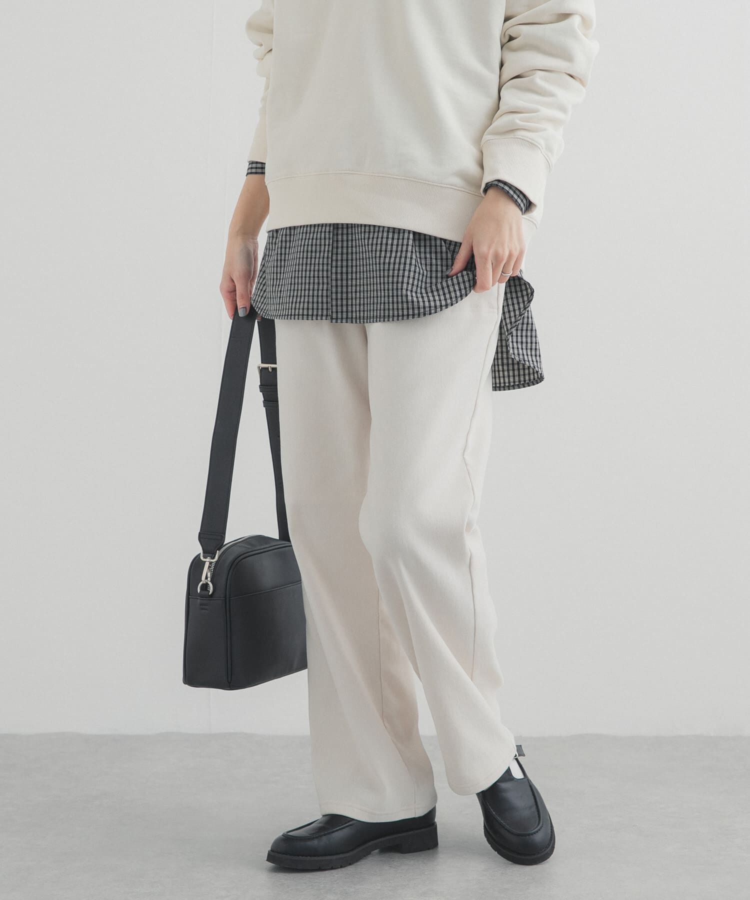 URBAN RESEARCH DOORS「ストレッチツイルイージパンツ」|その他|アイボリー