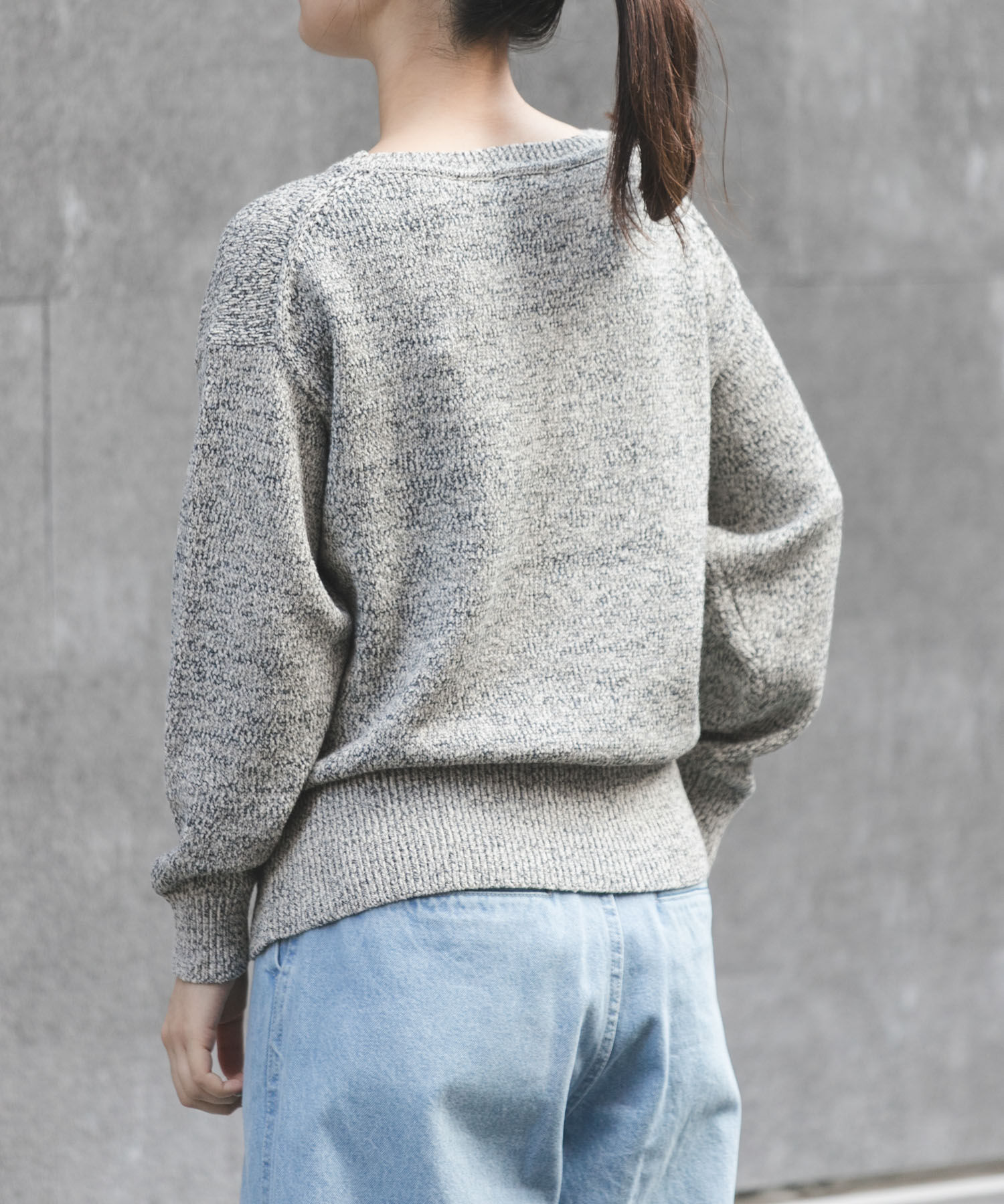 URBAN RESEARCH DOORS「FORK&SPOON　テープヤーンボートネックニット」|ニット・セーター|