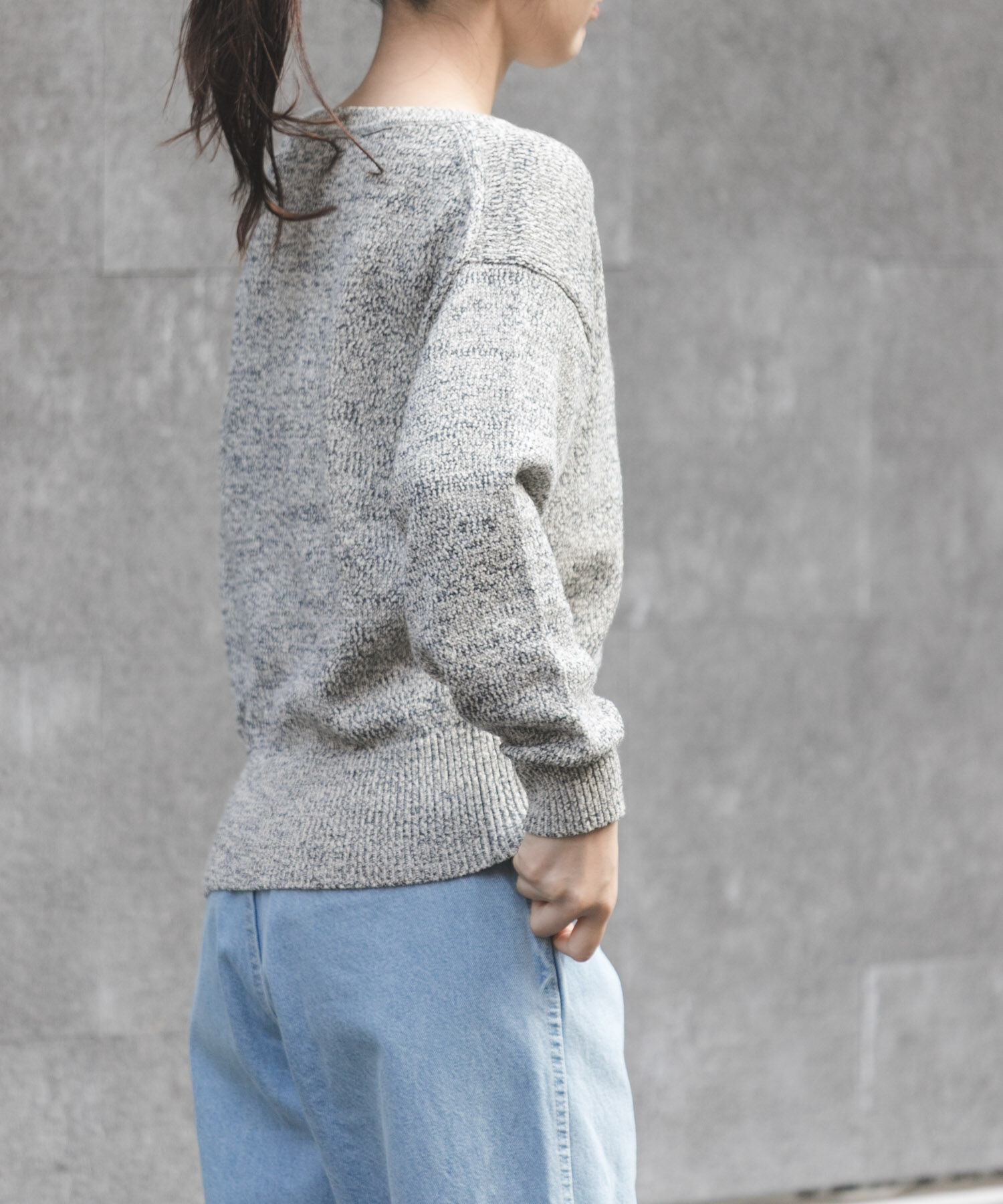 URBAN RESEARCH DOORS「FORK&SPOON　テープヤーンボートネックニット」|ニット・セーター|