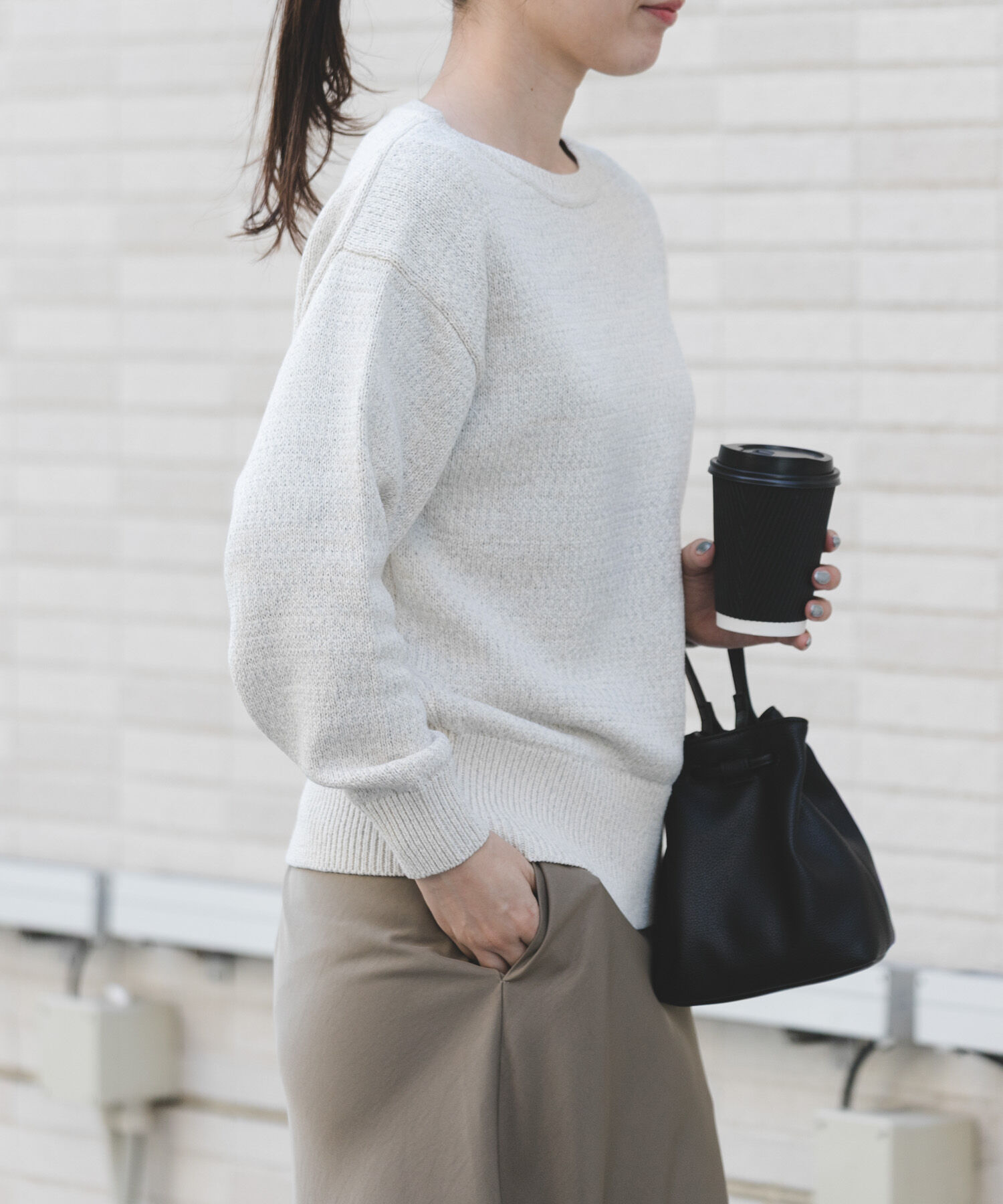 URBAN RESEARCH DOORS「FORK&SPOON　テープヤーンボートネックニット」|ニット・セーター|