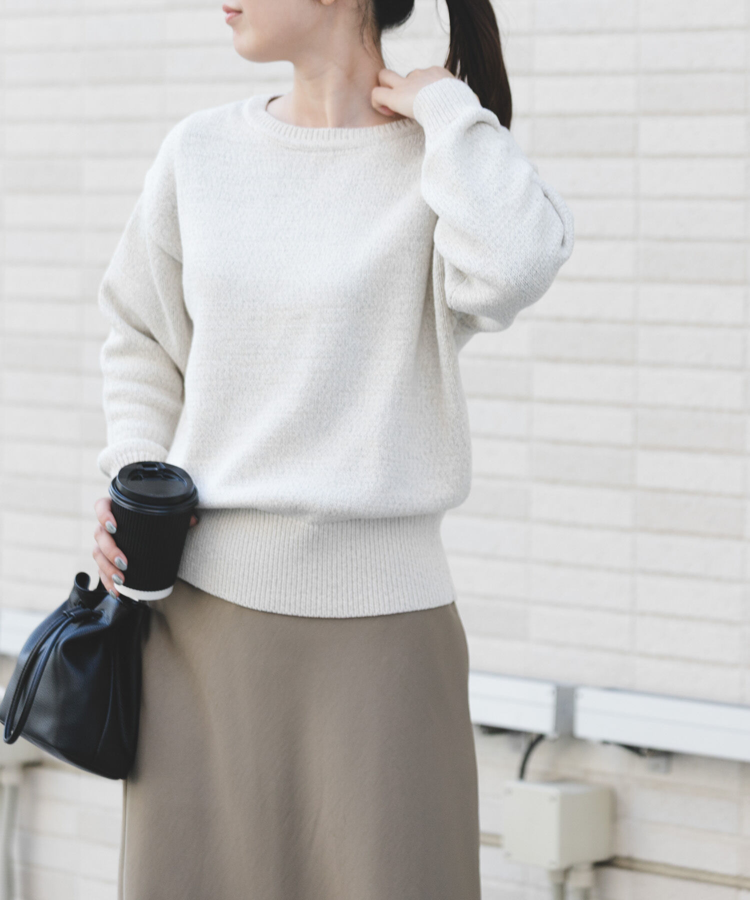 URBAN RESEARCH DOORS「FORK&SPOON　テープヤーンボートネックニット」|ニット・セーター|