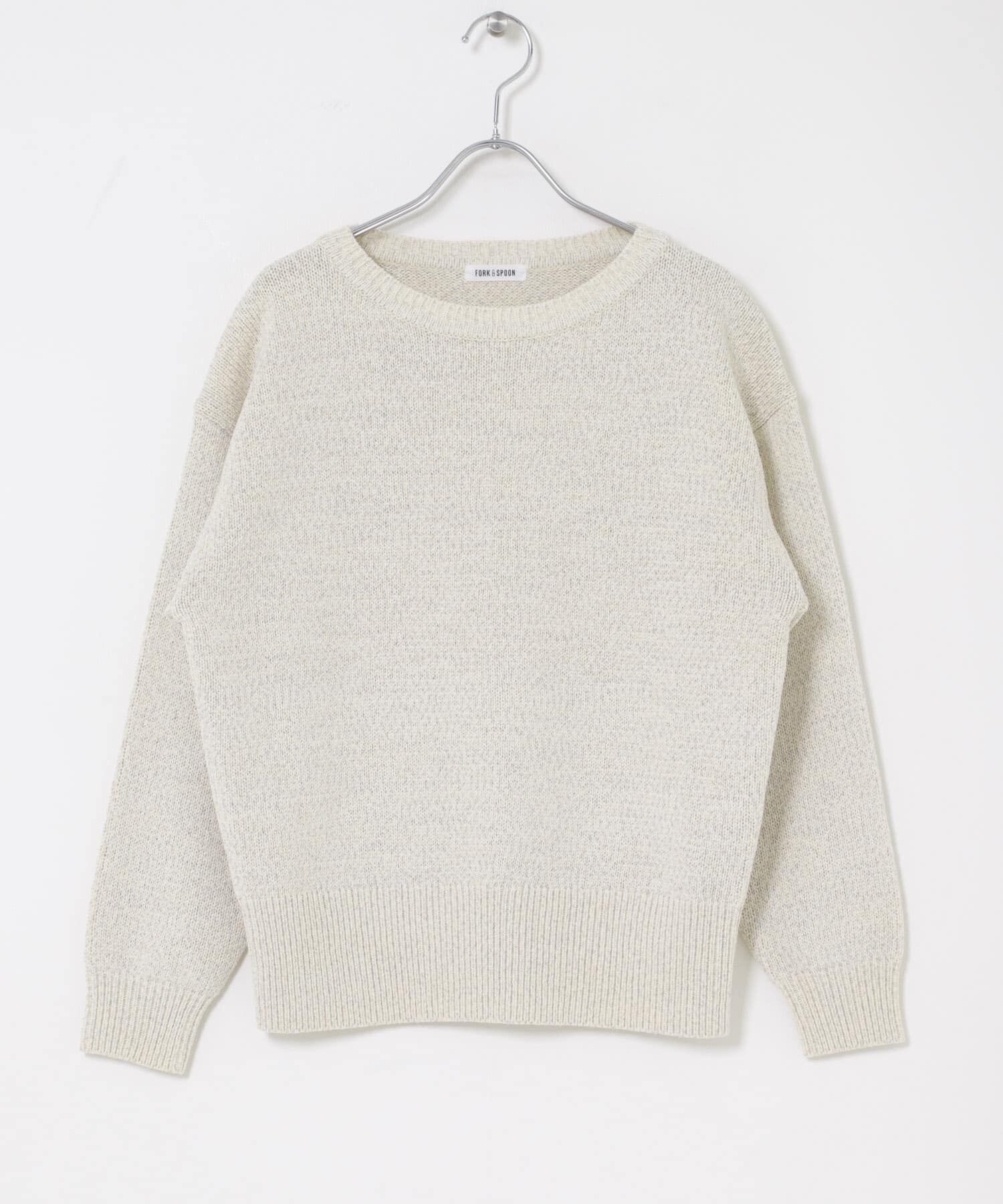 URBAN RESEARCH DOORS「FORK&SPOON　テープヤーンボートネックニット」|ニット・セーター|