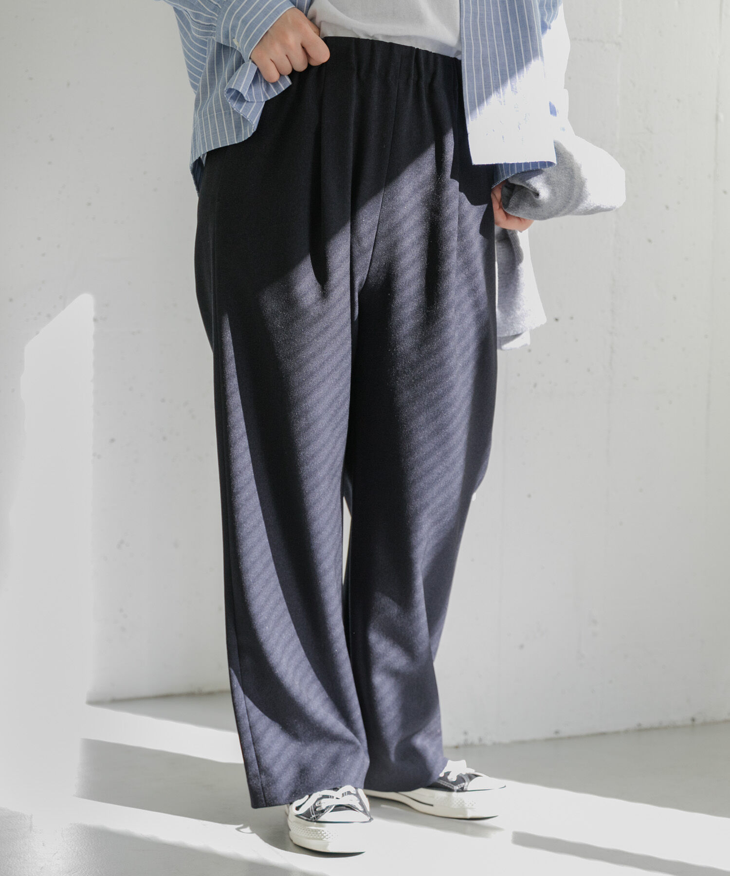 URBAN RESEARCH DOORS「FORK&SPOON　ラナテックイージースラックス」|その他|ネイビー