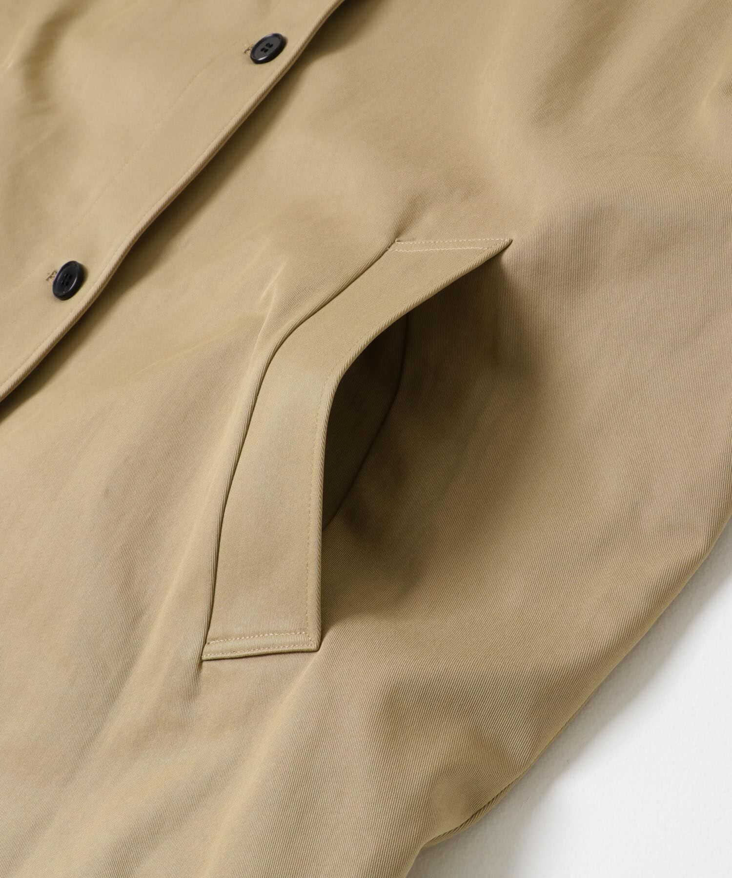 URBAN RESEARCH DOORS「BACKヨークスタンドカラーコート」|ノーカラーコート|