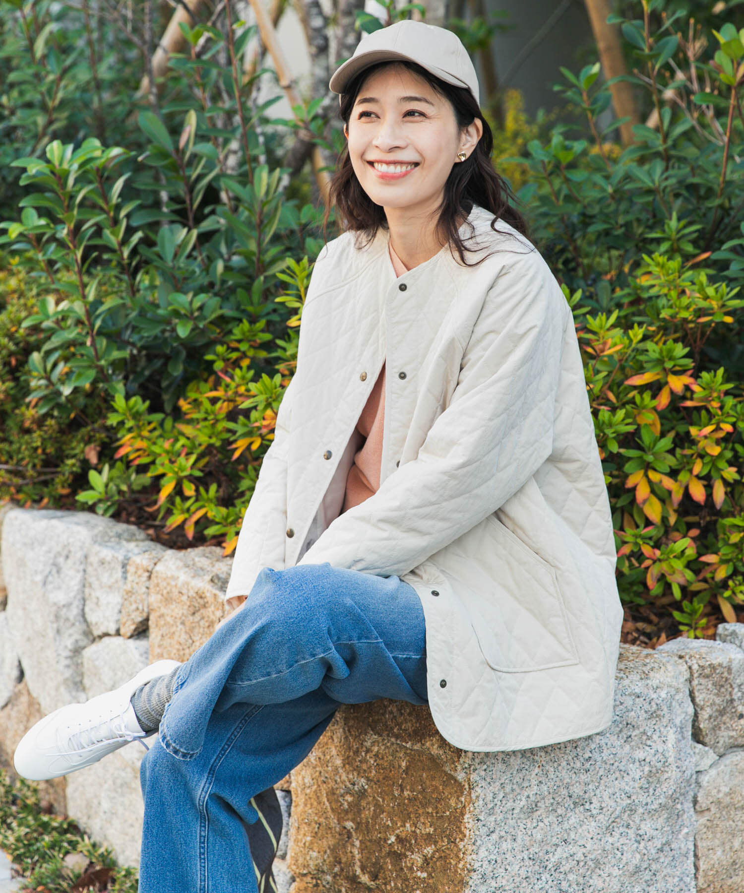 URBAN RESEARCH DOORS「カポックキルトミドルジャケット」|ダウン|