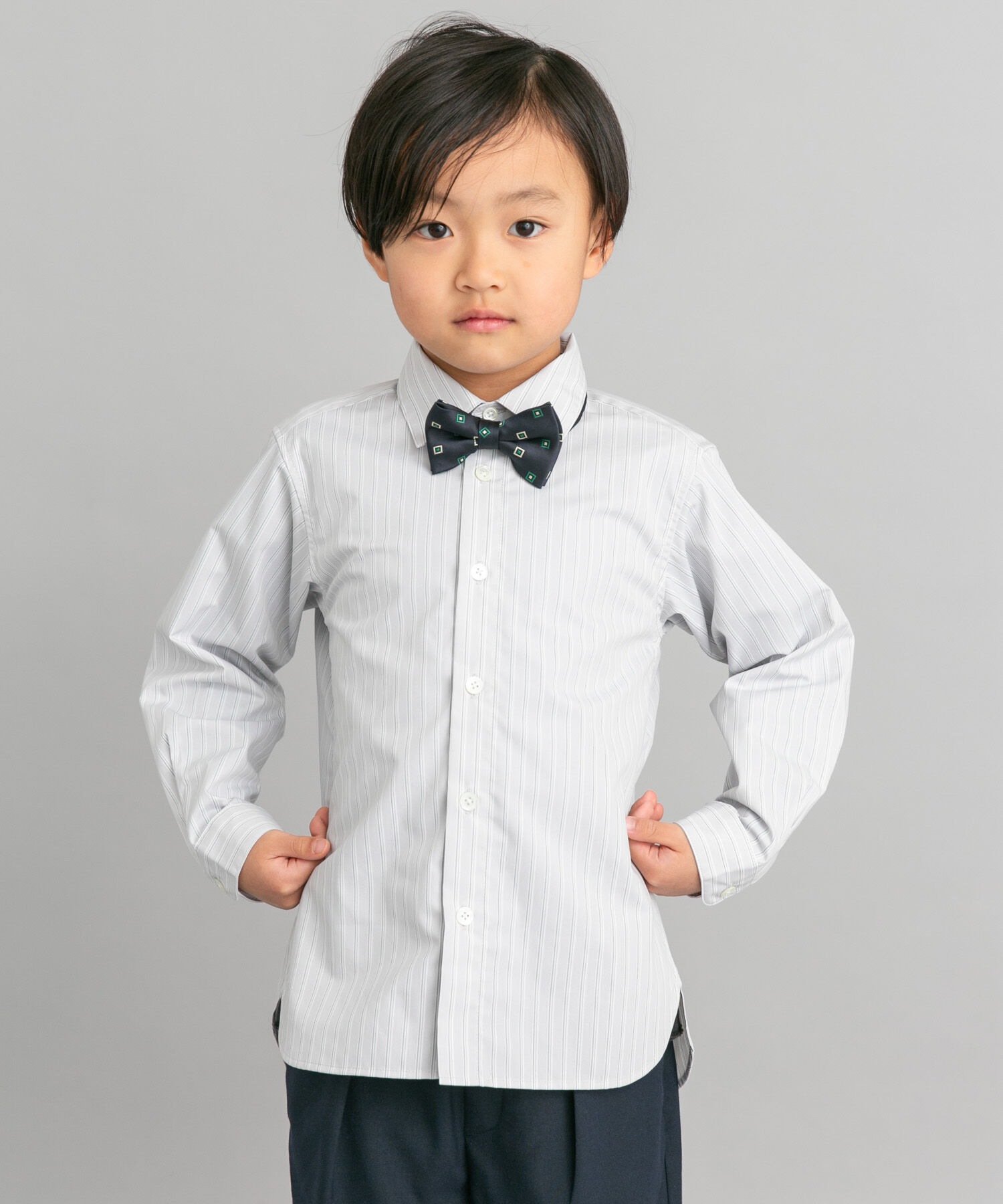 URBAN RESEARCH DOORS「『イージーケア』セレモニーセミワイドシャツ(KIDS)」|その他|グレー系その他