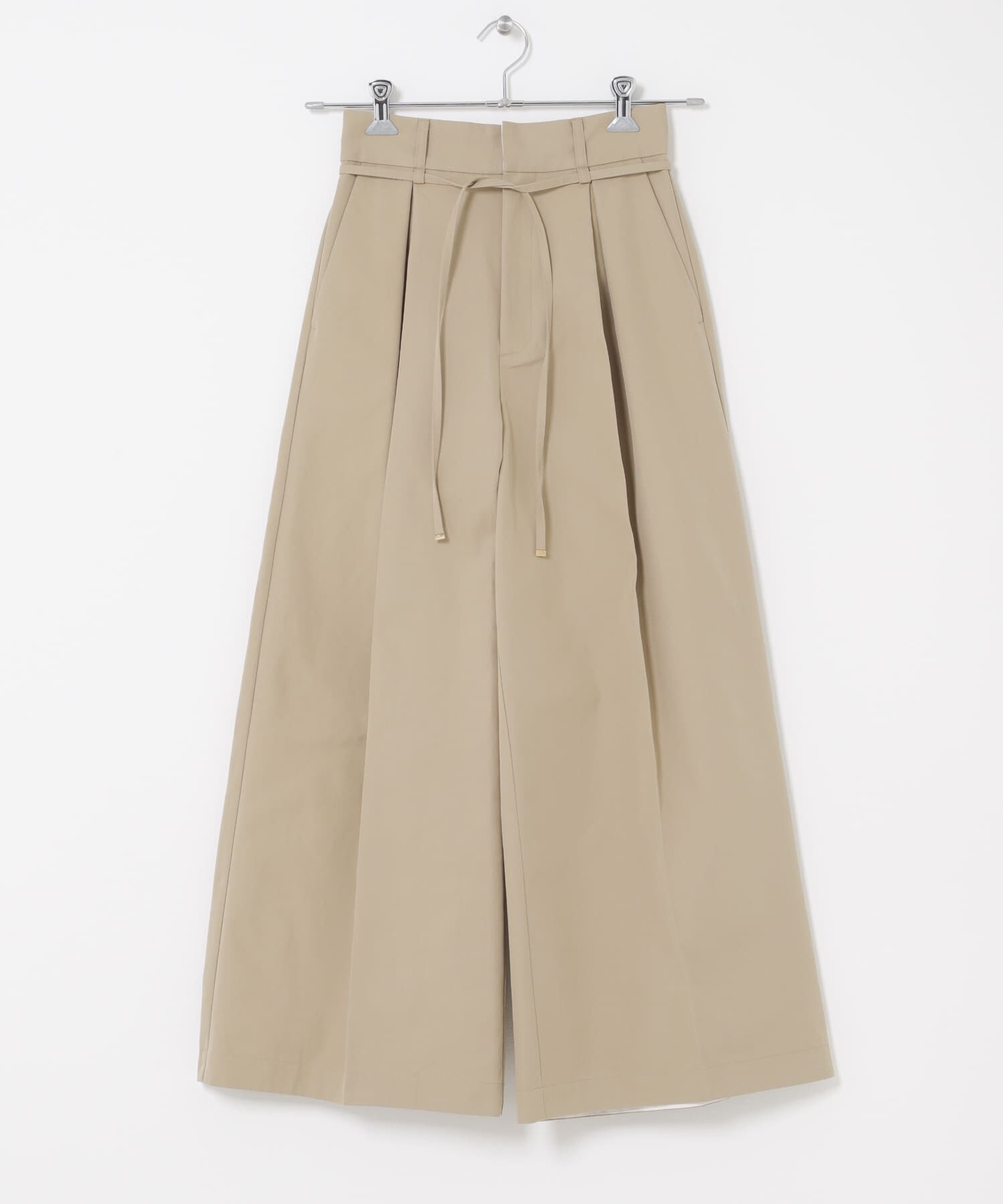 URBAN RESEARCH ROSSO「コットンツイルベルテッドワイドパンツ」|その他|ベージュ