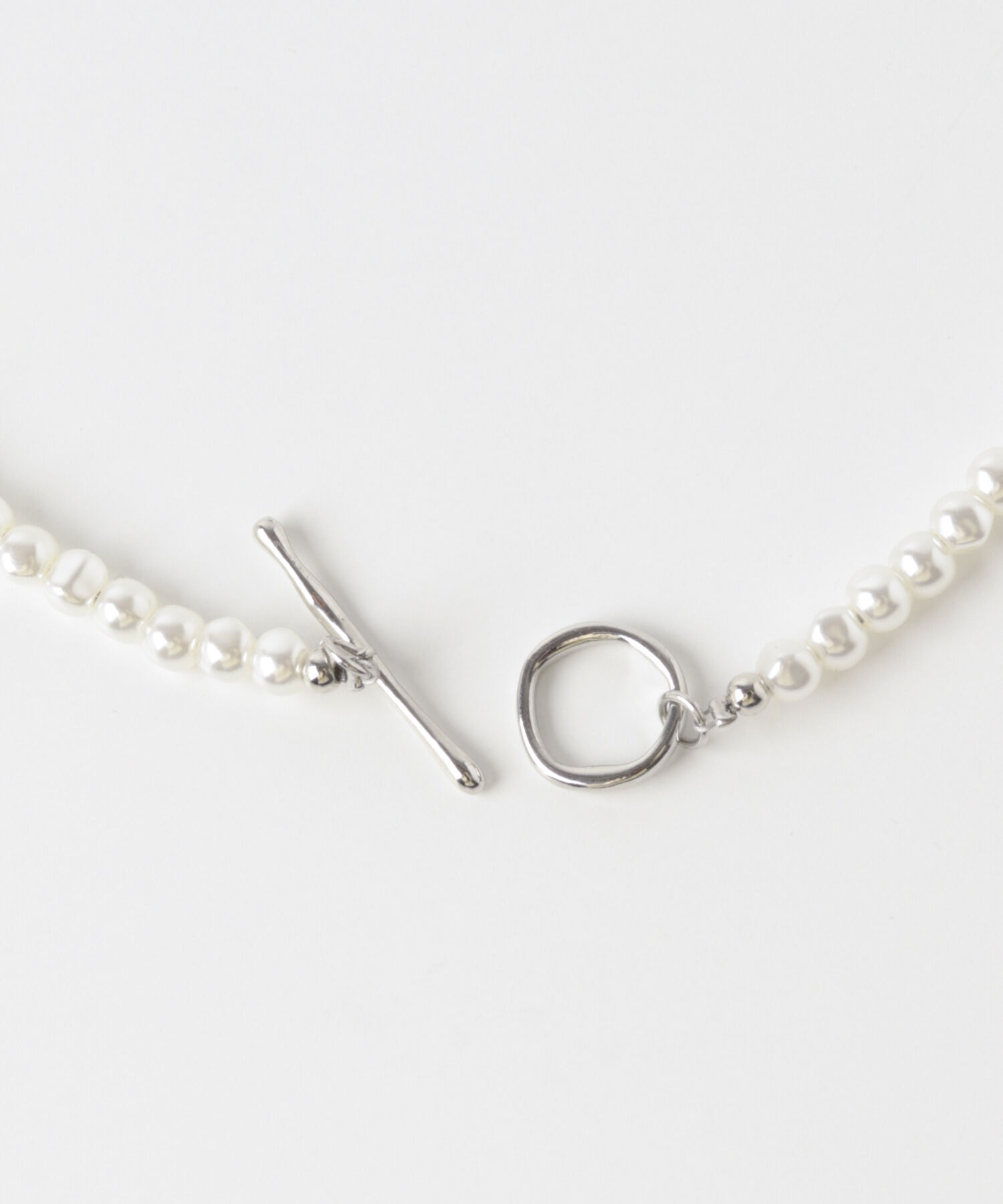 SMELLY「ハートレイヤードパールマンテルネックレス」|ネックレス|