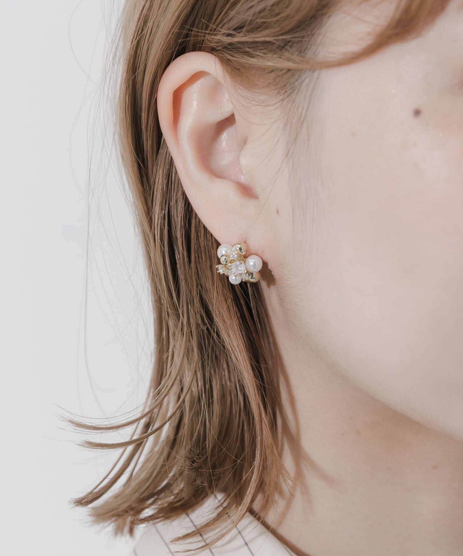 SMELLY「パールビジューピアス」|ピアス|