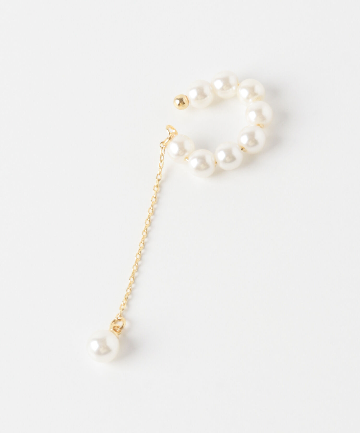 SMELLY「パールチェーンイヤカフ」|イヤリング|