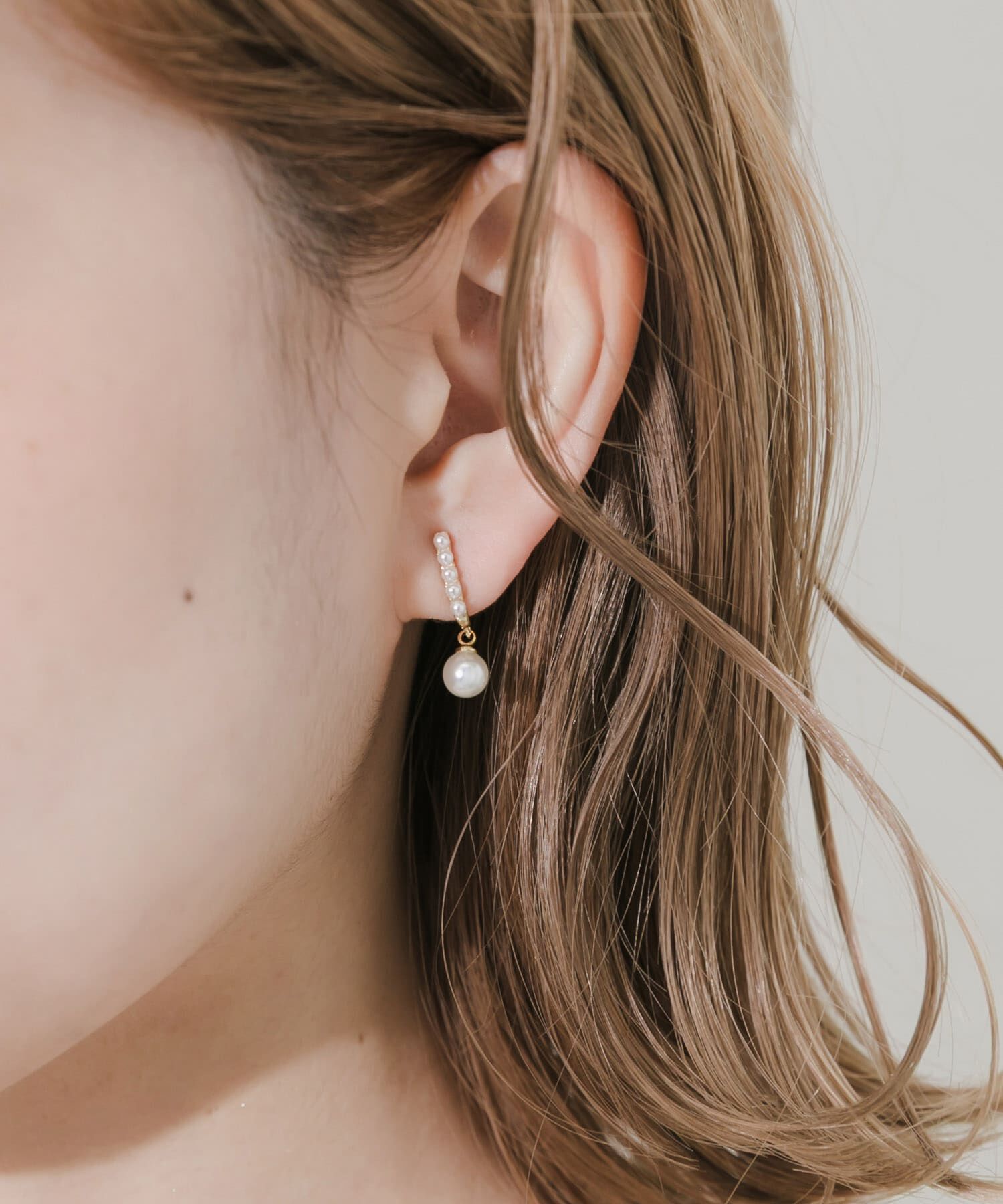 SMELLY「パールオメガイヤリング」|イヤリング|