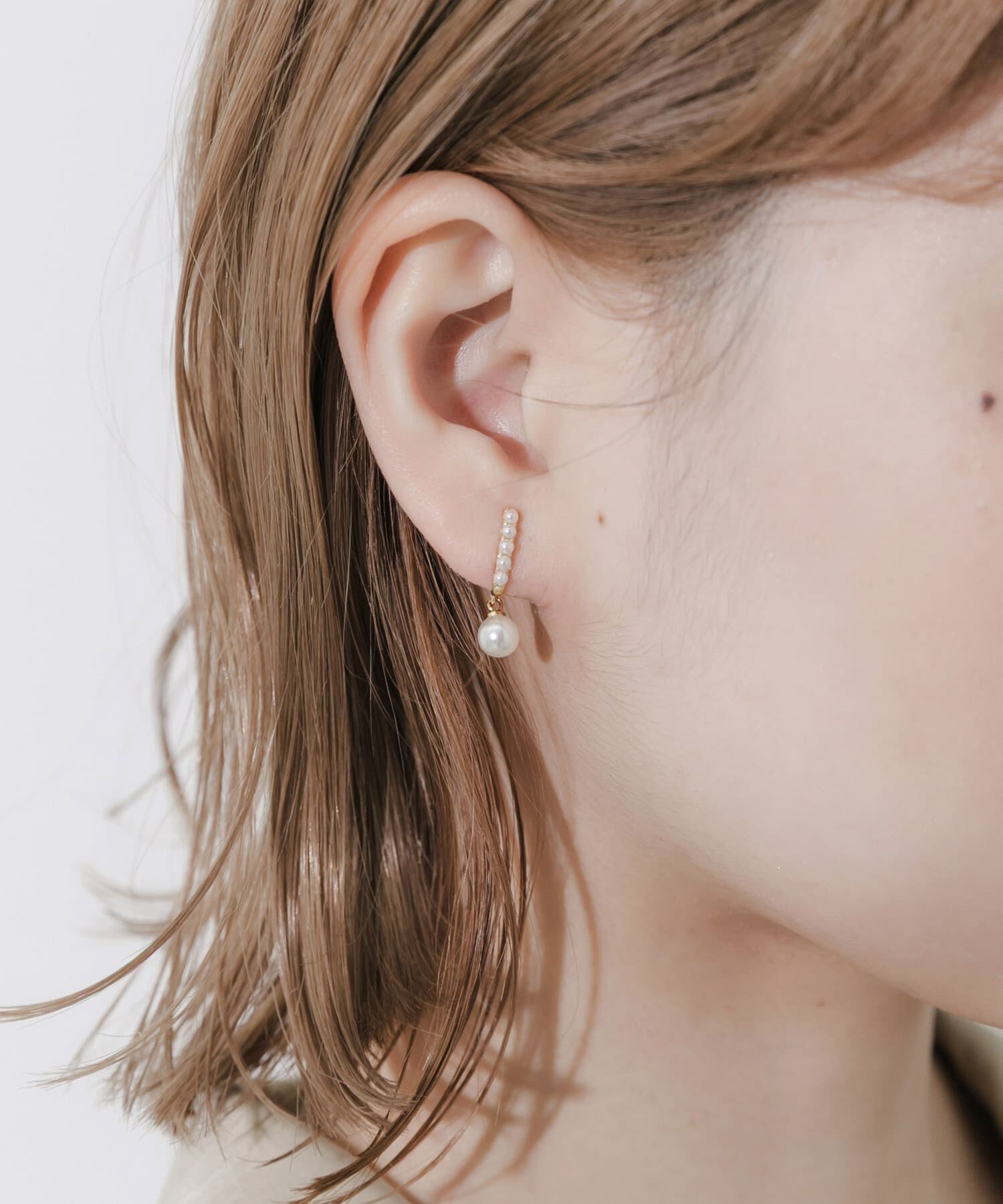 SMELLY「パールオメガイヤリング」|イヤリング|